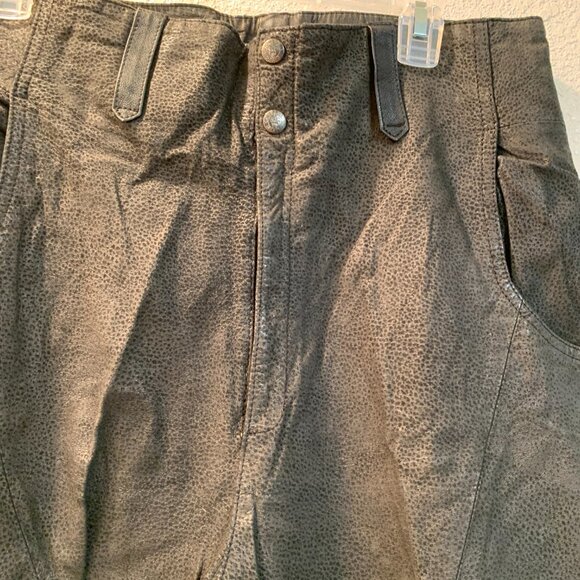 Phillipe Marcel leather high waisted pants size 34 excellent condition black - Picture 2 of 10